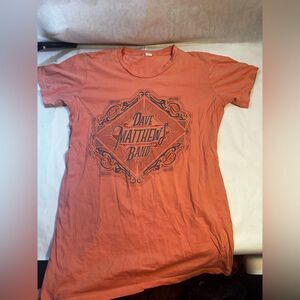 Dave Matthews Band shirt - S/M - pink/salmon - Vintage